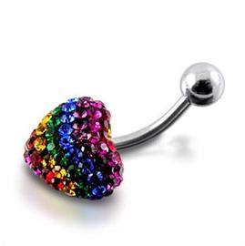 Piercing Crystal kulička se stříbrnou kuličkou PBSW00029