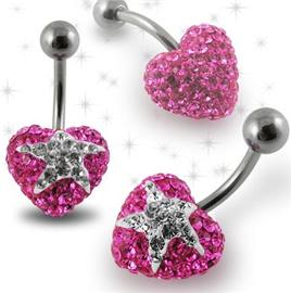 Piercing Crystal kulička se stříbrnou kuličkou PBSW00022