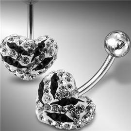 Piercing Crystal kulička se stříbrnou kuličkou PBSW00030