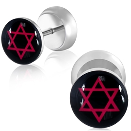 Falešný piercing - symbol Satana PFA00227