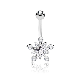Piercing do pupíku - hvězdička PBP00282