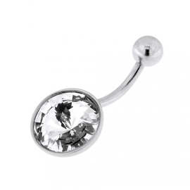 Piercing do pupíku s kamínkem PBK00181