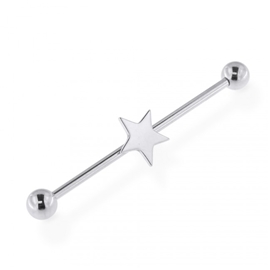 Industrial piercing - hvězdička PIN00063